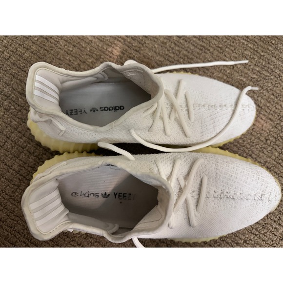Adidas Yeezy Boost 350 V2 Cream Triple White Mens Sneakers Shoes Size US 9.5 - Picture 7 of 15